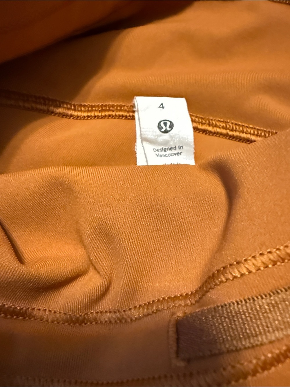 Lululemon InStill High-Rise Tights Leggings Size 4 Autumn Orange - Picture 2 of 5